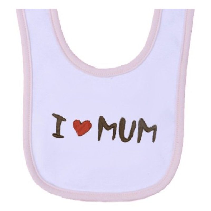 Hongu 12x Bavaglino i love mum/dad carino bambino bambina neonato n...