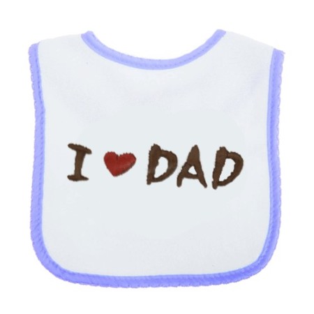 12x Bavaglino i love mum/dad carino bambino bambina neonato neonata bavaglio