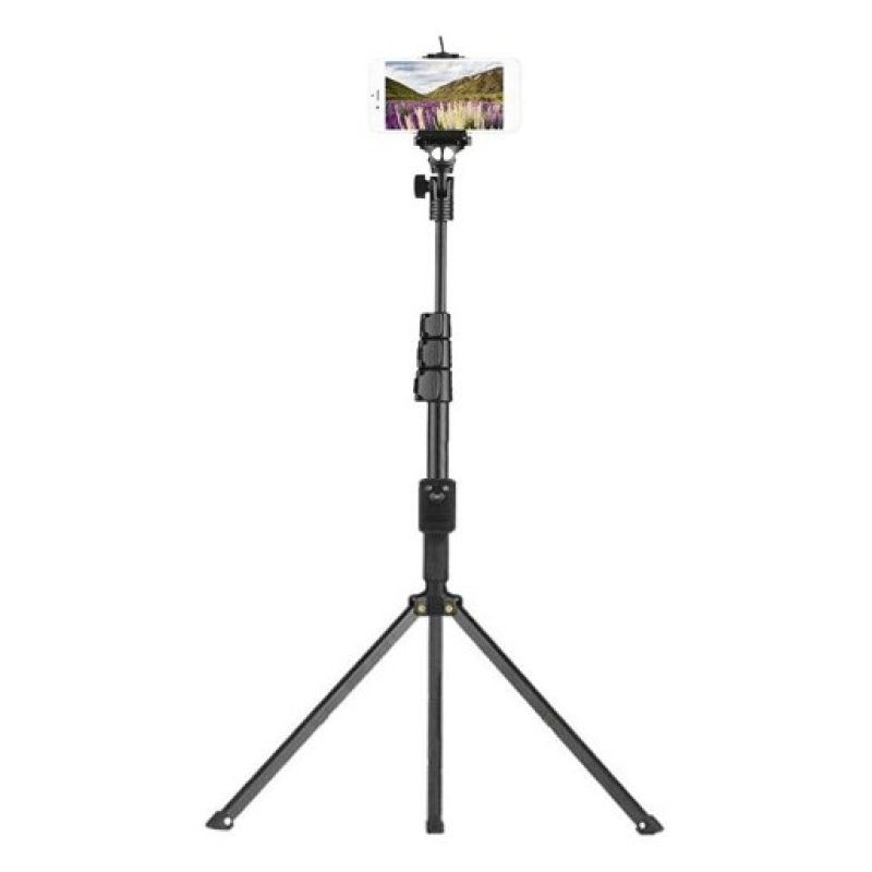 Generico Cavalletto smartphone treppiede 104cm asta selfie telecoma...