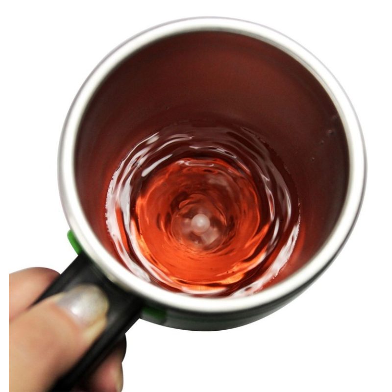 Tazza self mixing cup in alluminio automescolante miscela caffè latte the ciok