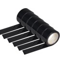 6 rotoli nastro adesivo nero 70m x 48mm silenzioso imballaggio rotolo imballo