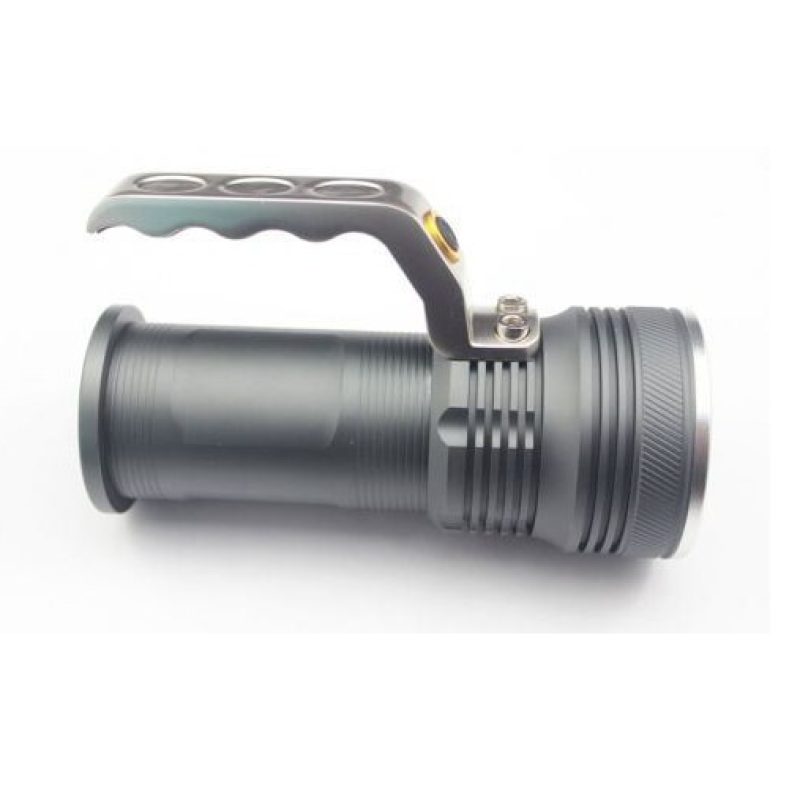 Torcia LED portatile impermeabile batterie ricaricabile 3 fasi cree 800 lumen