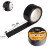 Hongu 6 rotoli nastro adesivo nero 70m x 48mm silenzioso imballaggi...
