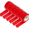 Hongu 6 rotoli nastro adesivo rosso 70m x 48mm silenzioso imballagg...