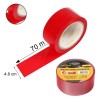 Hongu 6 rotoli nastro adesivo rosso 70m x 48mm silenzioso imballagg...