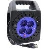 Prolunga cavo elettrico 15 m avvolgicavo con manovella 4 prese schu...