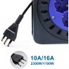 Prolunga cavo elettrico 15 m avvolgicavo con manovella 4 prese schu...