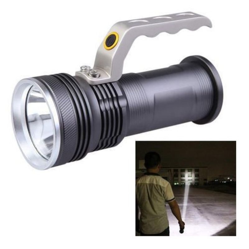 Torcia LED portatile impermeabile batterie ricaricabile 3 fasi cree 800 lumen