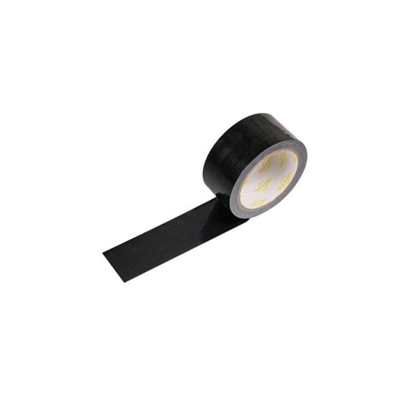 Hongu 6 rotoli nastro adesivo telato nero 5m x 48mm silenzioso imba...