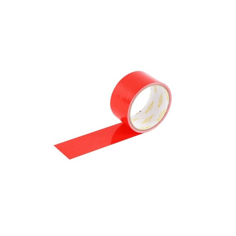 6 rotoli nastro adesivo telato rosso  5m x 48mm silenzioso imballaggio rotolo imballo