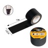 Hongu 6 rotoli nastro adesivo telato nero 12m x 48mm silenzioso rip...