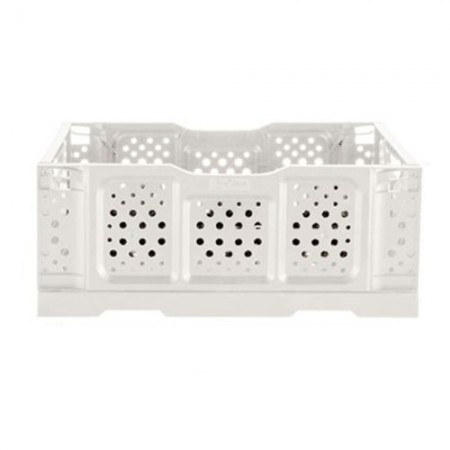 Cassetta in plastica opla' pieghevole cm 40x30x17h panna tuttofare frutta cesta