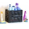 Cassetta in plastica opla' pieghevole cm 40x30x17h nera tuttofare f...