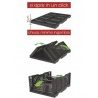 Cassetta in plastica opla' pieghevole cm 40x30x17h nera tuttofare f...