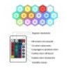 Hongu Set 6/3pz luci da parete LED RGB esagonali applique con telec...