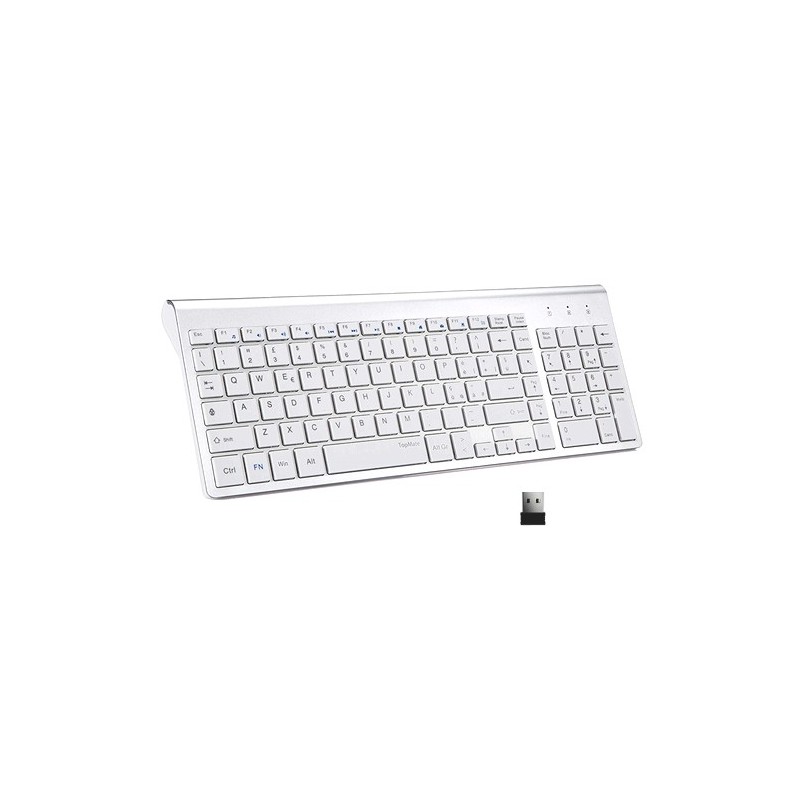 Tastiera wifi wireless pc 2.4ghz keyboard computer no fili tastierino numerico