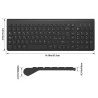 Hongu Tastiera wifi wireless pc 2.4ghz keyboard computer no fili ta...