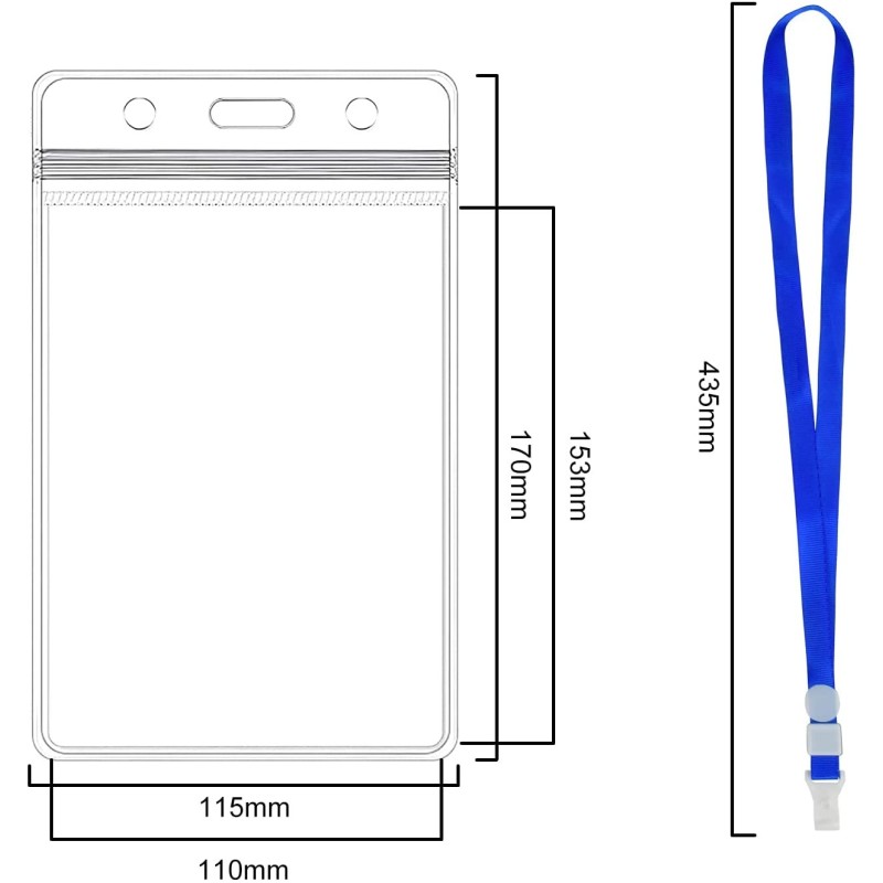 Hongu 6 porta green pass italiano impermeabile antistrappo traspare...