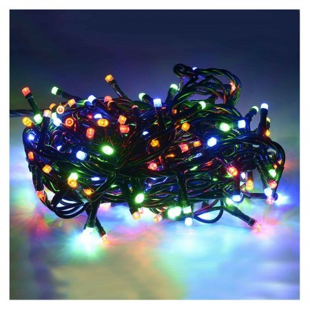 Luci natale 100 140 180 240 LED esterno interno natalizie catena albero addobbi