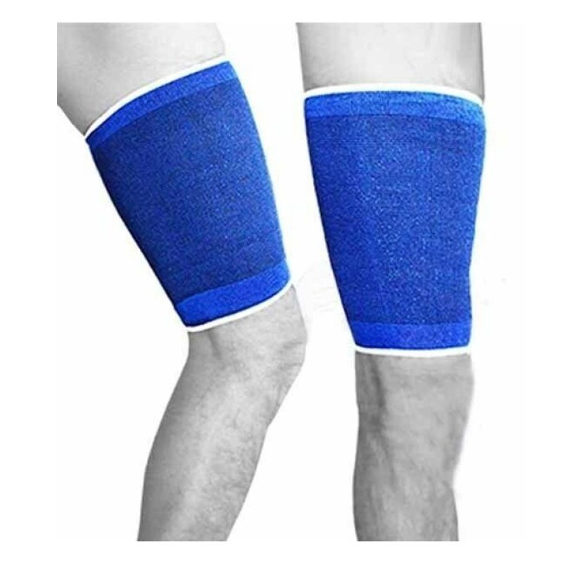 Hongu Coppia fascia elastica supporto per coscia polpacci anallergi...