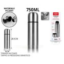 Termos thermos Termico portatile tappo a scatto in acciaio inox 750 ml