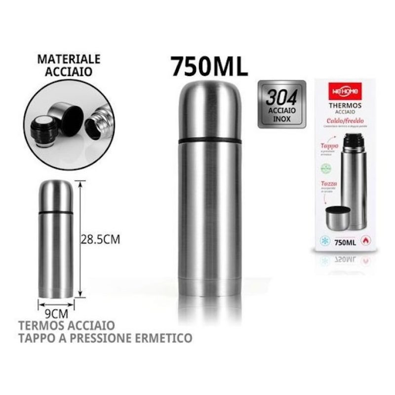 Hongu Termos thermos Termico portatile tappo a scatto in acciaio in...