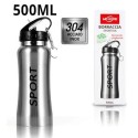 Borraccia Portatile in Acciaio Inossidabile con beccuccio sport Bottiglia 500ml