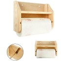 Portarotolo da cucina a parete in legno + rotolo omaggio porta scottex