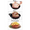 Confezione 2 perfect bacon bowl stampino forma forno microonde cucina bacon