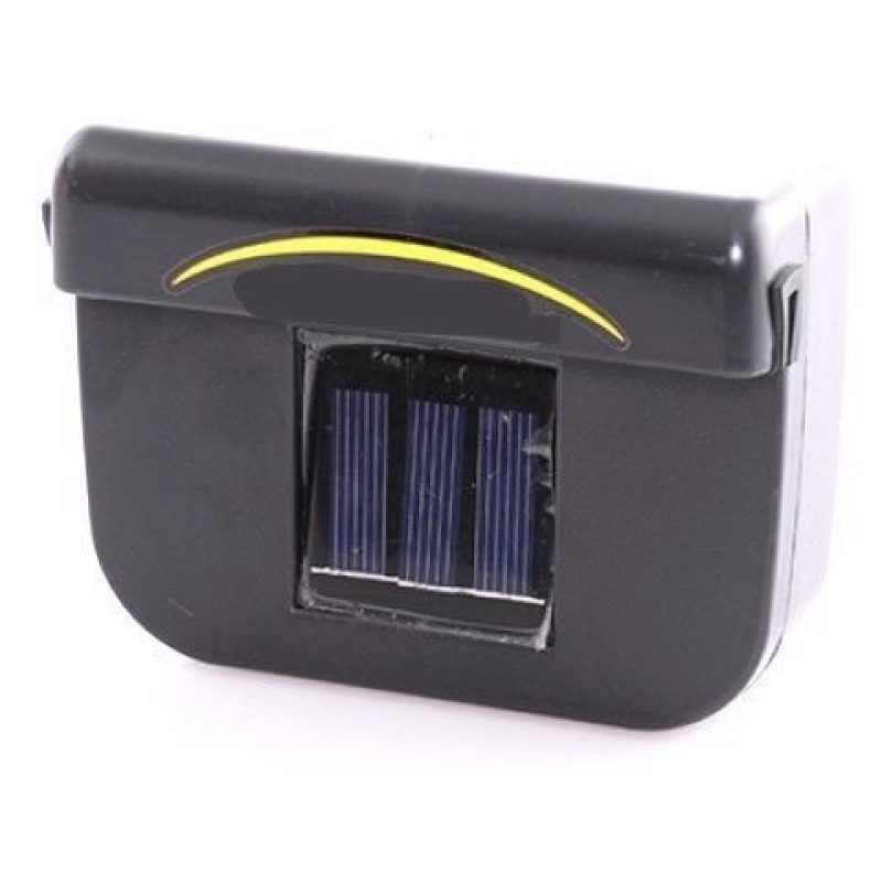 Mini Ventilatore smuovi aria odori solare auto camper montaggio su finestrino