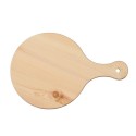 Tagliere in legno abete con manico da 34cm diametro cucina pala per pizza