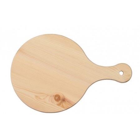 Tagliere in legno abete con manico da 38 cm diametro cucina pala per pizza