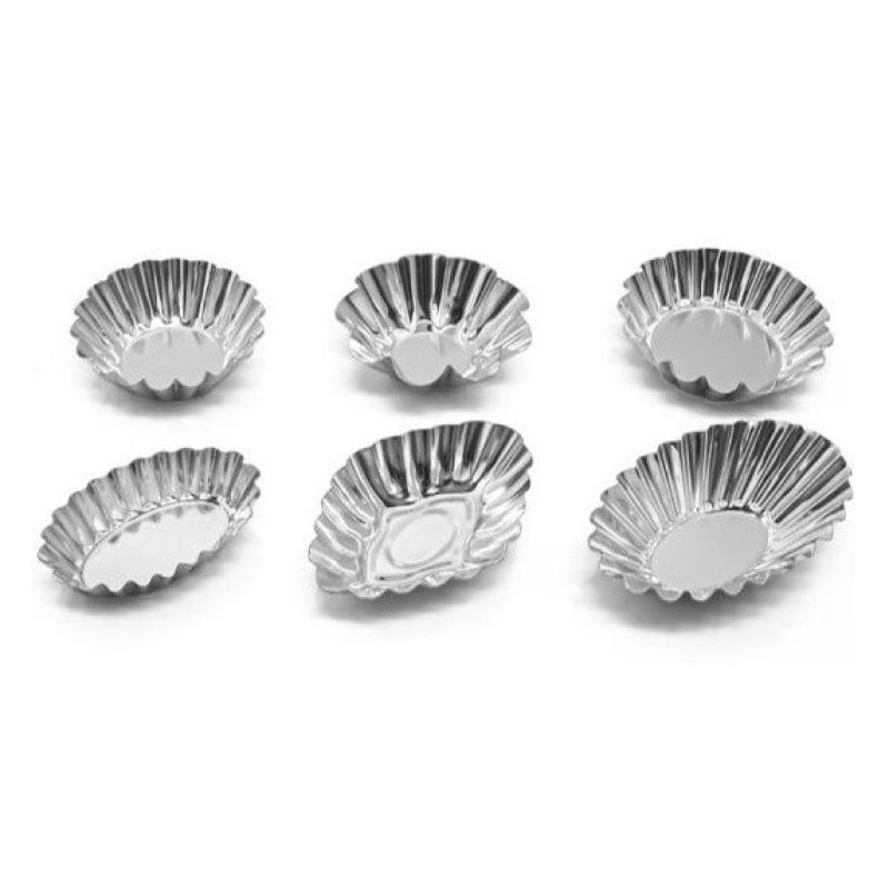 2 pacchetti da 6 pezzi per un totale di 12 formine per dolci pirott...