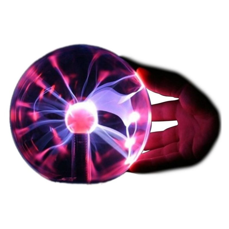 Lampada sfera plasma ball scariche elettriche fulmini palla presa 220V - STREGA