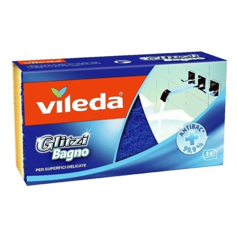 Vileda 3 pacchetti totale 3 spugnette abrasive Vileda Glitzi Bagno ...