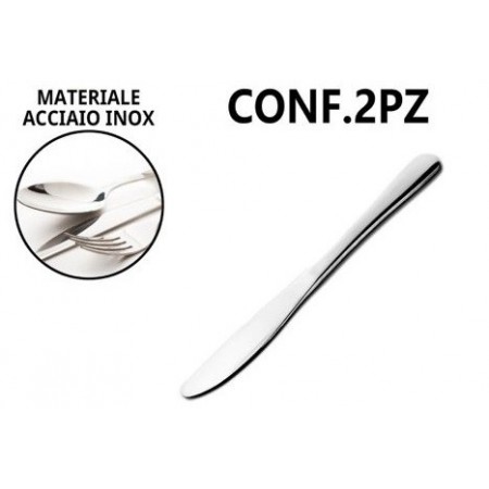 3 pacchi da 2 coltelli multiuso in acciaio inox posate cucina tavola