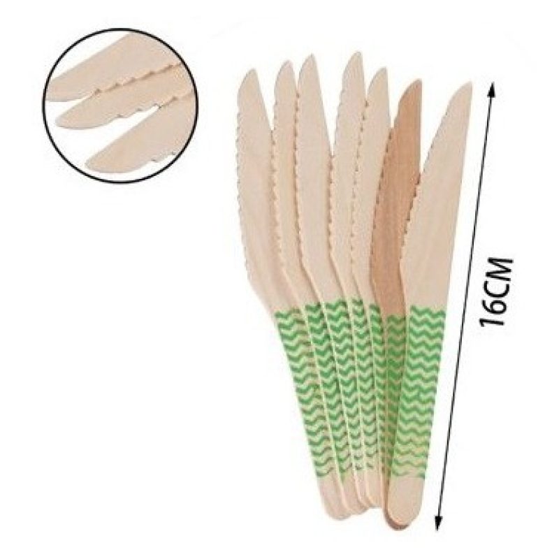 Hongu 8 pacchetti da 8 coltelli in legno di Betulla 64 pz posate cu...