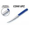 Hongu 2 pacchi da 6 coltelli da bistecca in acciaio blu posate 12pz...
