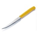 2 pacchi da 6 coltelli da bistecca in acciaio giallo posate 12pz