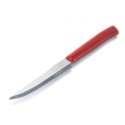 2 pacchi da 6 coltelli da bistecca in acciaio rosso posate 12pz