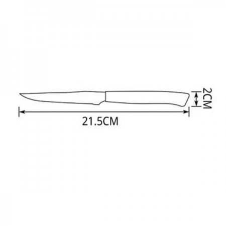 2 pacchi da 6 coltelli da bistecca in acciaio bianco posate 12pz