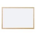 Lavagna Magnetica bianca cornice legno Lavagnetta Pennarello Ufficio Bambini