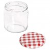 Hongu Vaso barattolo boccaccio base circolare vetro 350 ml con tapp...