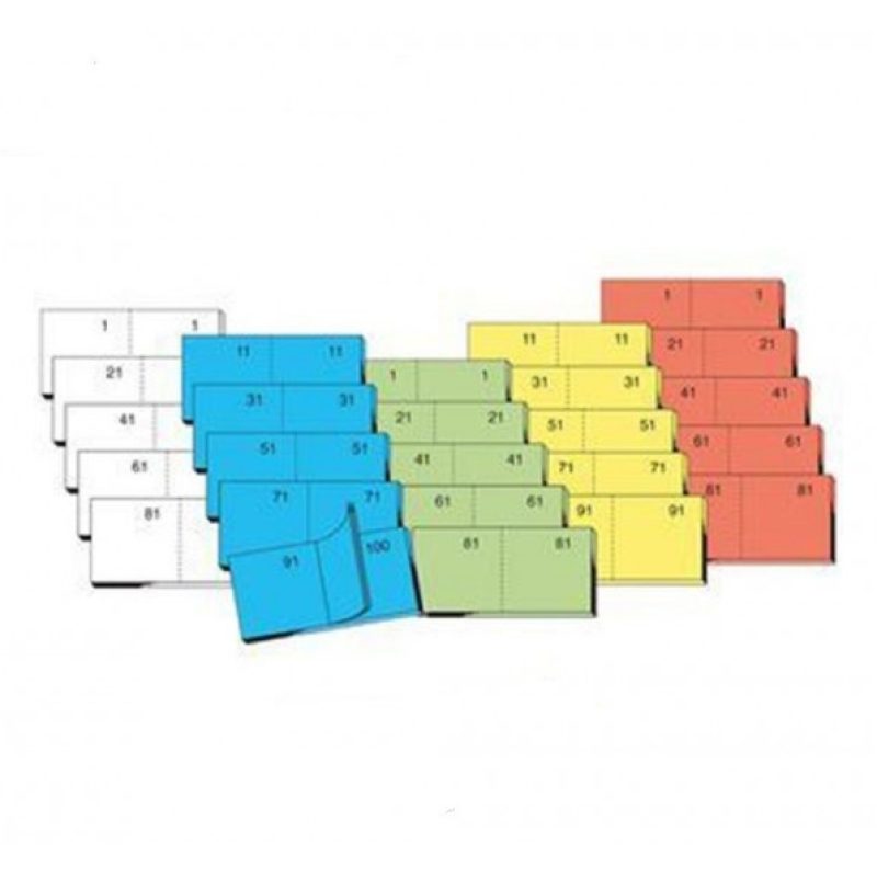 Hongu Blocchi Numerati da 1-100 Blocchetti Lotteria Blocco Fogli Co...