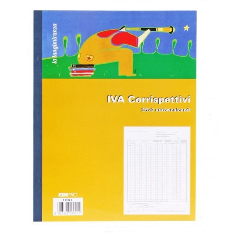 Hongu 5x IVA corrispettivi 25x2 Autoricalcante Registro Duplice Mod...