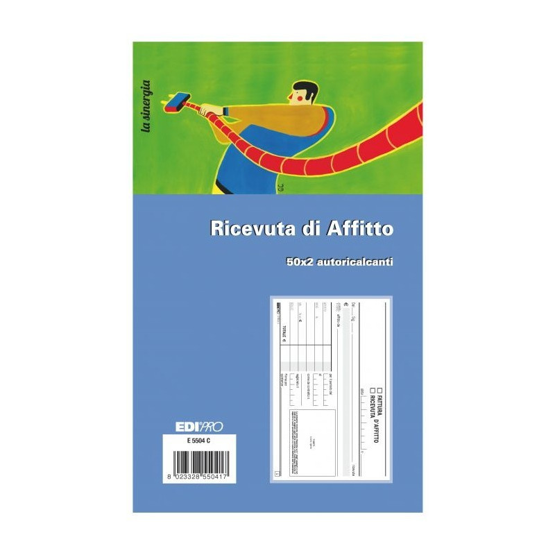 10x Ricevute di affitto 50x2 Copie Autoricalcante Blocco Fatture Moduli Ufficio