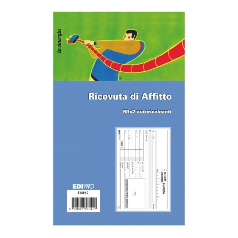 Generico 10x Ricevute di affitto 50x2 Copie Autoricalcante Blocco F...