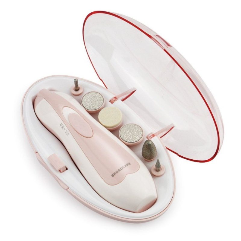Kit pedicure manicure con 6 punte itercambiabili da viaggio broadcare unghie