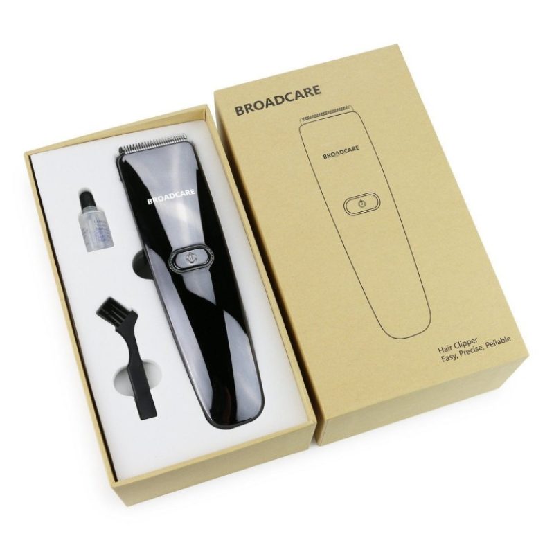 Tagliacapelli Elettrico broadcare Impermeabile ricaricabile Grooming Kit - Nero