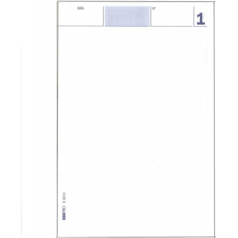 EDIpro 20 Blocco Comande 25 x 2 Copie Autoricalcante Edipro E5913 B...
